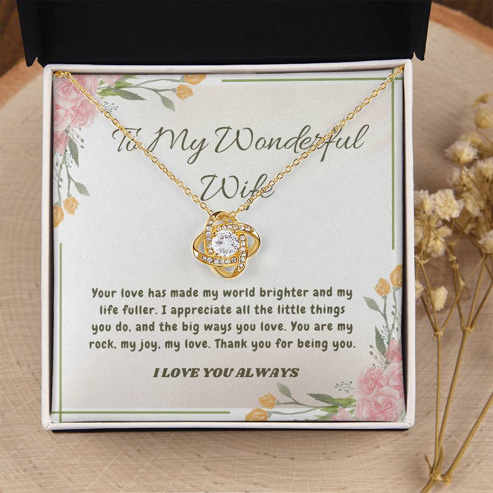 Endless Love: The Knot of Affection Necklace
