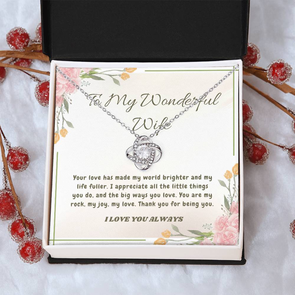 Endless Love: The Knot of Affection Necklace