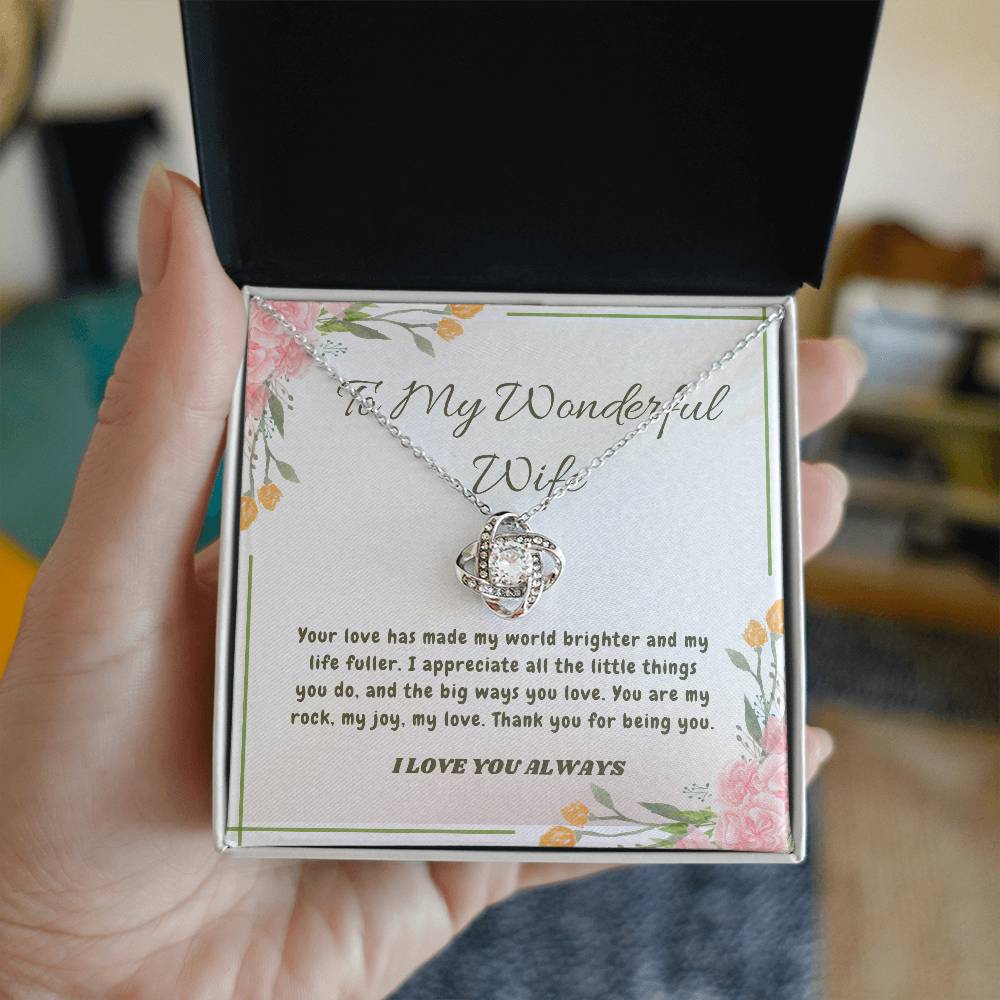 Endless Love: The Knot of Affection Necklace
