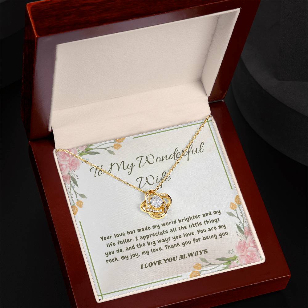 Endless Love: The Knot of Affection Necklace