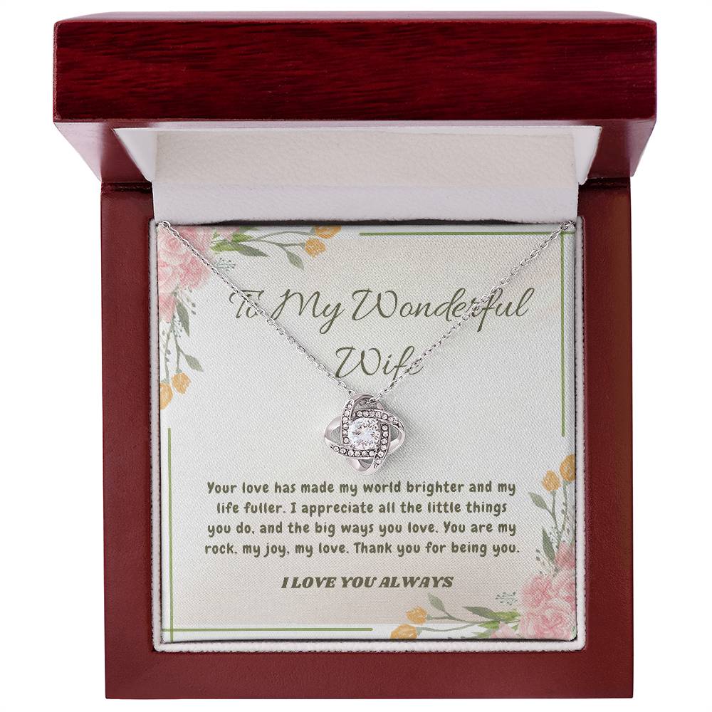 Endless Love: The Knot of Affection Necklace