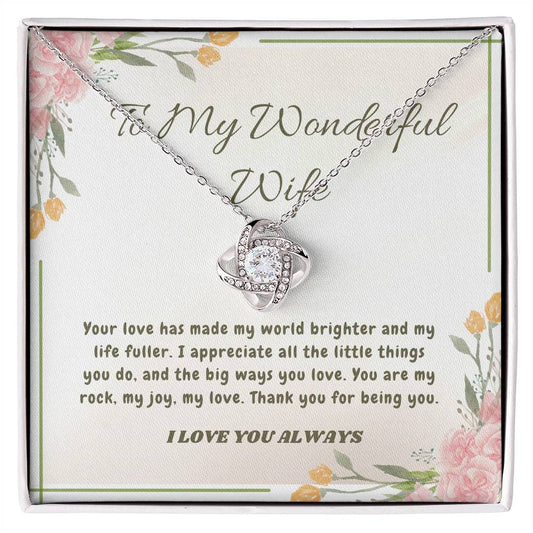 Endless Love: The Knot of Affection Necklace